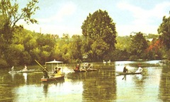 Auf der Neiße herrschte reger Bootsverkehr um 1910