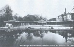 längst vergessenene Damenbadeanstalt in Lüneburg an der Ilmenau