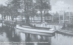 Mit dem Motorboot "Ilmenau" fuhr man zum Kaffeetrinken zum Petersberg oder zu Roten Schleuse