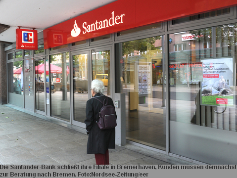 Bremerhavener Filiale der Santander-Bank