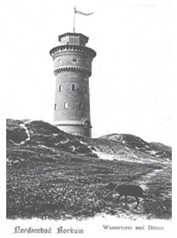 Wasserturm von der Nordseeinsel Borkum