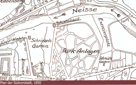 Plan der Südvostadt