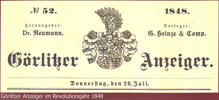 "Görlitzer Anzeiger" 1848