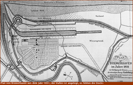 Plan von Bremerhaven 1831