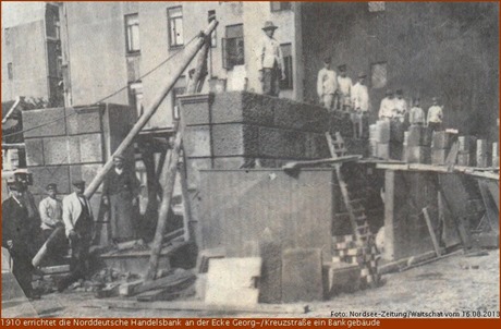 1910 Errichtung Bankgebaeude