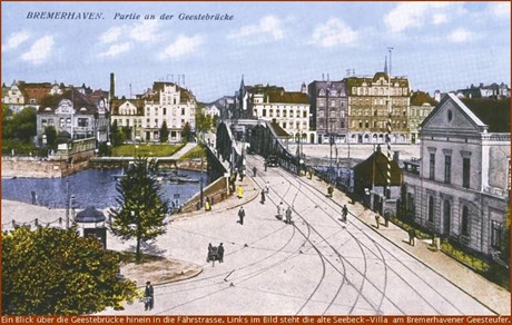 Bremerhavener Fährstrasse mit Geesteufer