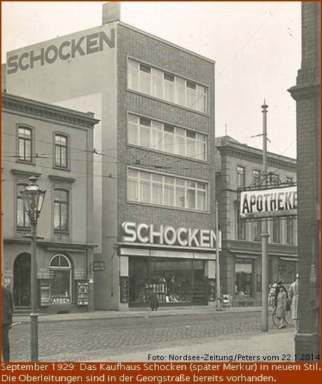 Kaufhaus Schocken später Merkur