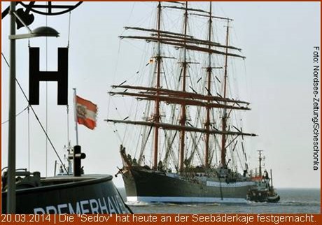 Sedov liegt in Bremerhaven