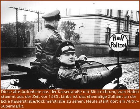 Polizeikontrolle in der Kaiserstraße