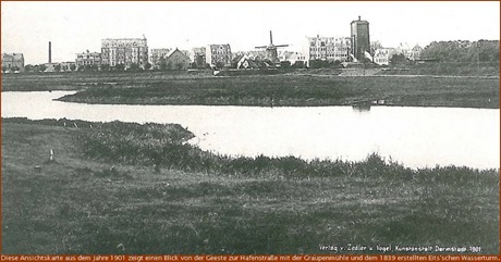 Blick von der Geeste Richtung Hafenstraße (1901)