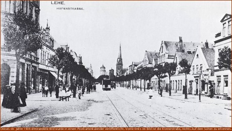 Hafen, Ecke Kistnerstr (1906 - Quelle.. Postkartenkalender)