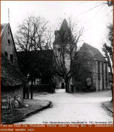 Wulsdorfer Kirche um 1920