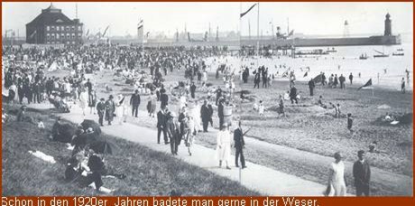 Ein Weserstrandbad ohne Badeerlaubnis