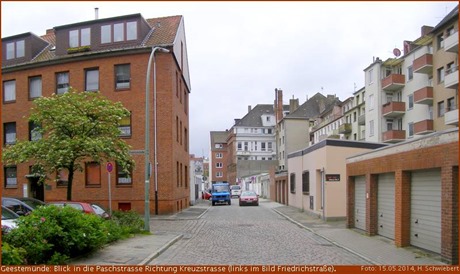 15. Mai 2014 Paschstrasse Blick Richtung Kreuzstrasse