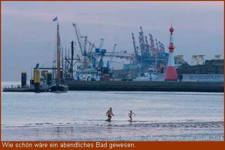 Ein Weserstrandbad ohne Badeerlaubnis