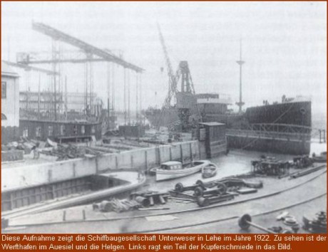 1922 Schiffbaugesellschaft Unterweser