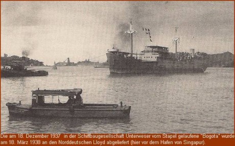 "Bogata" im Hafen von Singapur