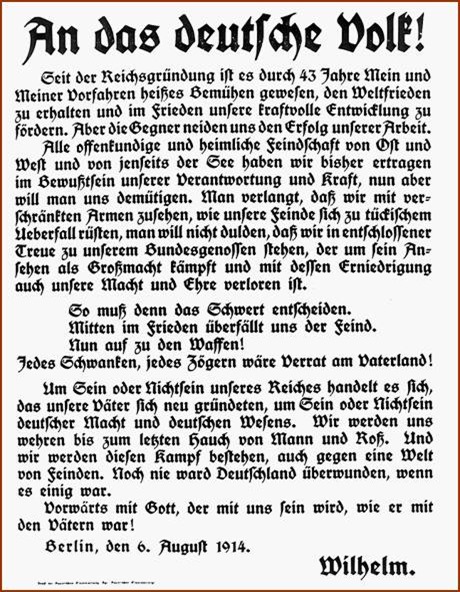 Mit Gott in den Krieg für Kaiser