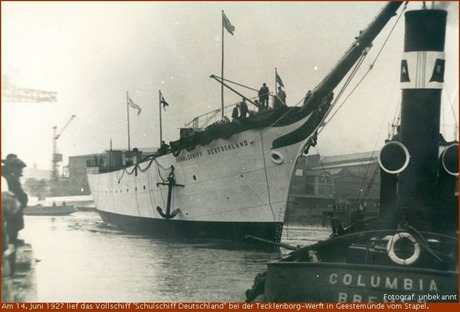 1927-06-14 | Stapelllauf Schulschiff Deutschland