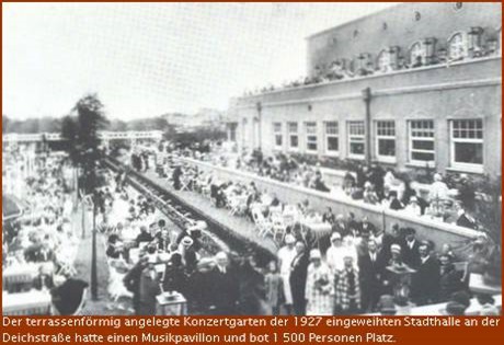 1927 Konzertgarten der Stadthalle in Bremerhaven