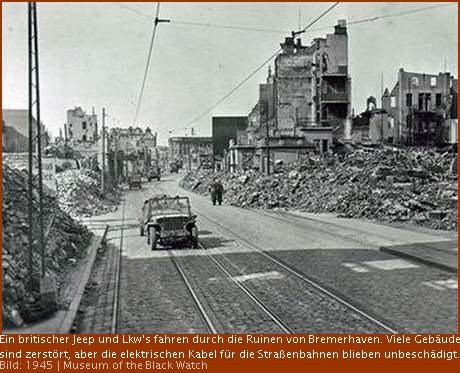 1945-05-07 Einmarsch britischer Truppen in Wesermünde