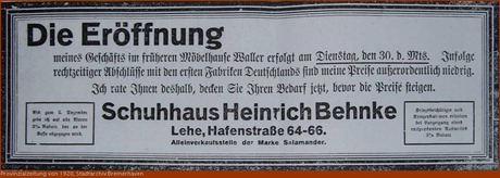 1920 Schuhhaus Behnke