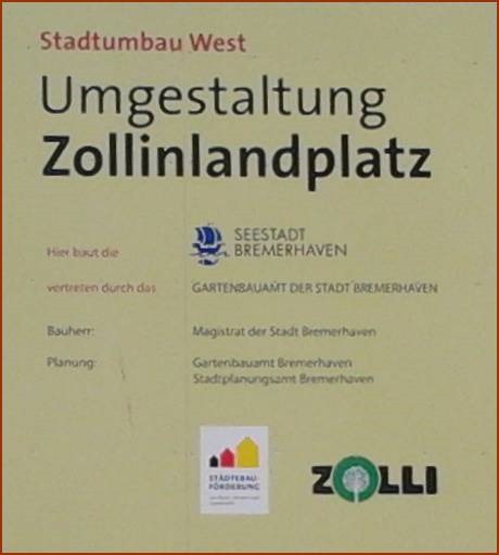 Umgestaltung Zollinlandplatz