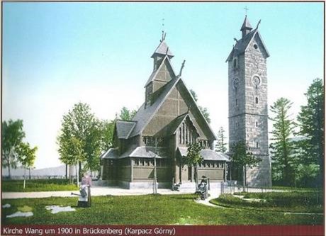 Kirche Wang um 1900