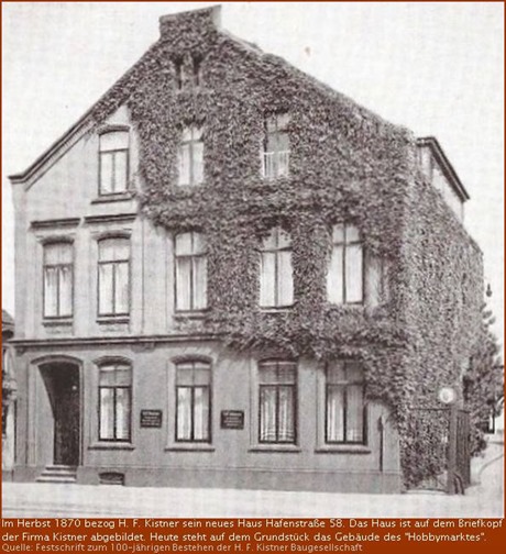 Hafenstraße 52 um 1870