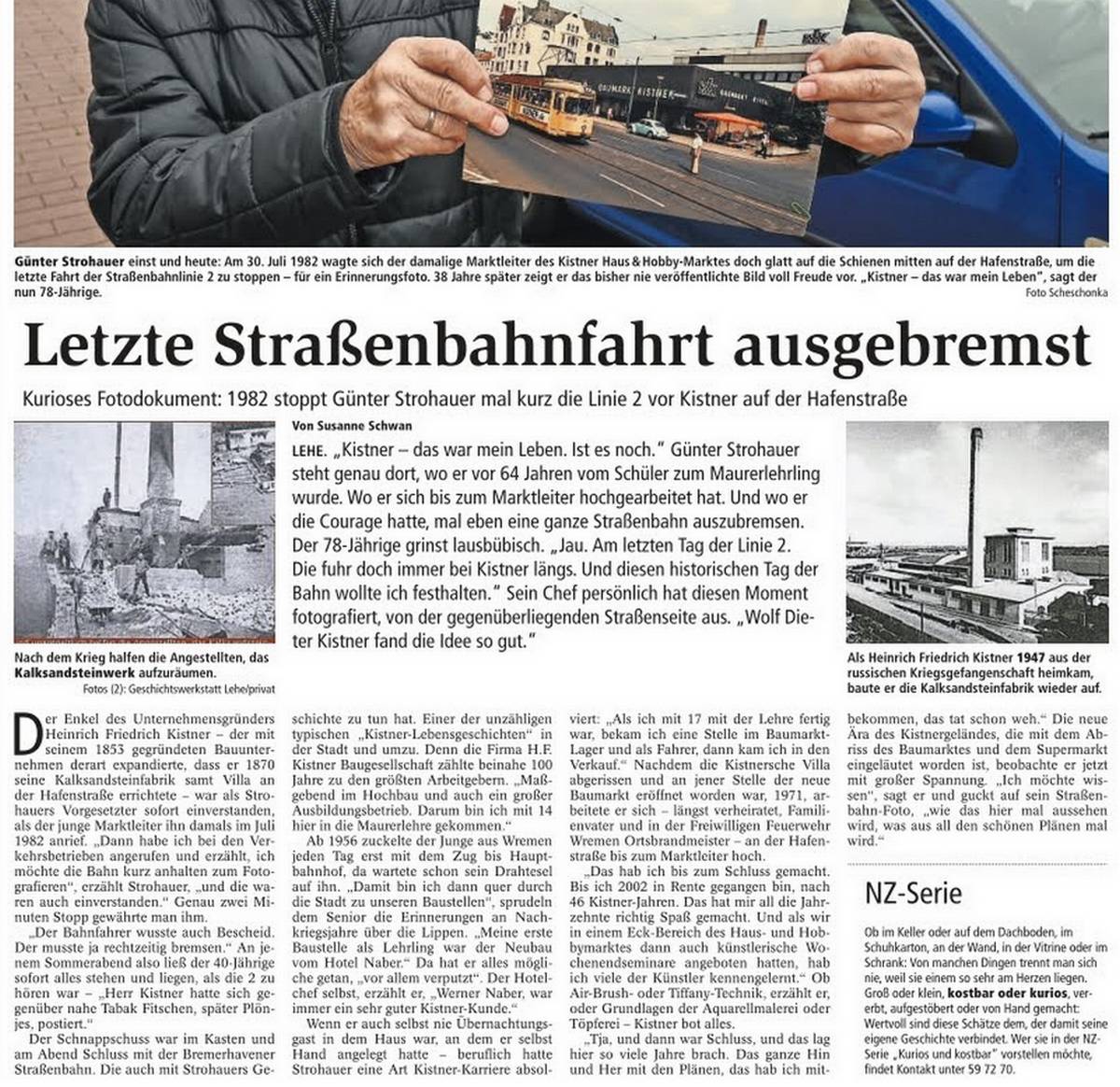 Nordsee-Zeitung Artikel vom 16-11-2020