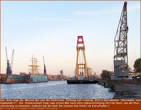 "Alexander von Humboldt II" liegt im Dock