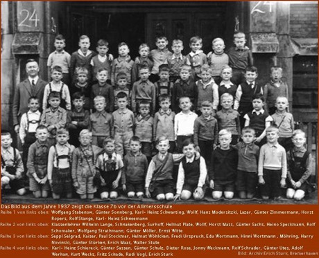 1937 Allmersschule Klassenfoto