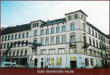 Ecke Steinstraße Kürschnerfamilie Thorer