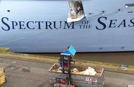 "Spectrum of the Seas" in Bremerhaven